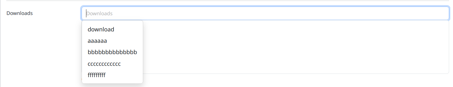 Download product link tab